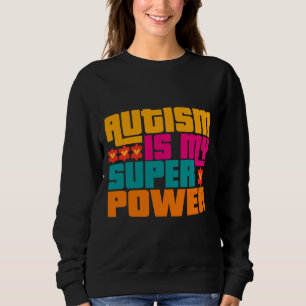 Sweatshirt Enfants Sensibilisation sur l'autisme Dino Autisti