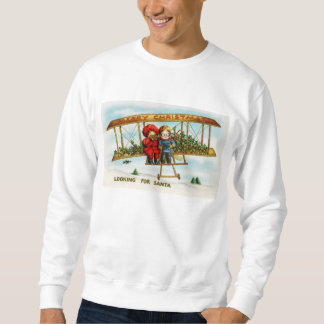 Sweatshirt Enfants Vintage De Noël À La Recherche De Père Noë
