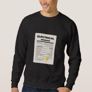 Sweatshirt Engineering Nutrition Facts" Sweater: Daily Values