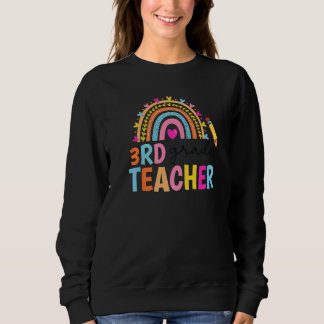Sweatshirt Enseignant de 3e année Rainbow Premium