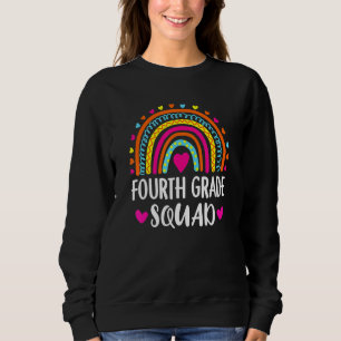 Sweatshirt Enseignant D'Équipe De Quatrième Année Arc En Arc 