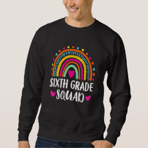 Sweatshirt Enseignant D'Escadron De Sixième Année Arc En Arc 