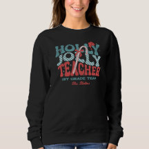 Enseignant Holly Jolly Noël Rétro