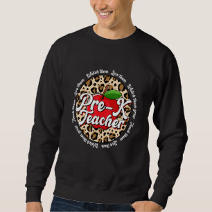 Sweatshirt Enseignant Pré Maternelle Enseigner Amour Regarder