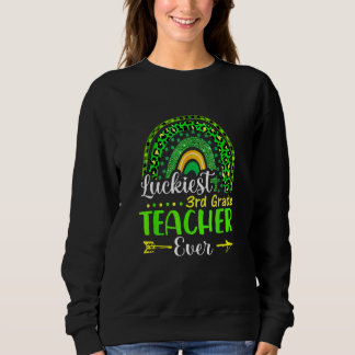 Sweatshirt Enseignante de 3e année la plus chanceuse jamais S