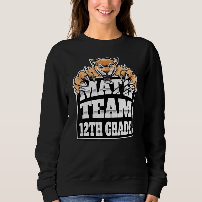 Sweatshirt Enseignants de l'équipe de mathématiques élèves de (Devant)