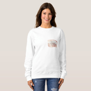 Sweatshirt Enseigne de branding moderne à l'aquarelle rose gi