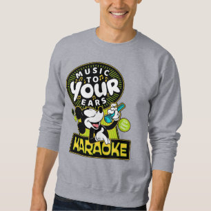 Sweatshirt Enseigne de karaoke Mickey Mouse Music To Your Ear
