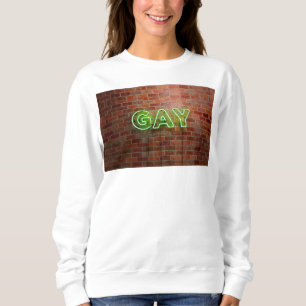 Sweatshirt Enseigne néon gay illuminée SlipperyJoe lumineuse