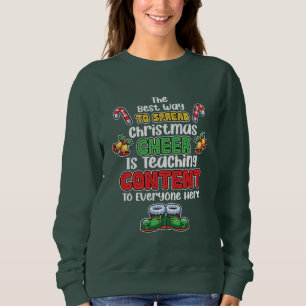 Sweatshirt Enseigner Noël