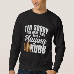 Sweatshirt Ensemble Kubb Échecs Viking Joueur Jeu de Jardin L