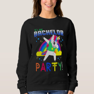 Sweatshirt Enterrement de vie de garçon Licorne C'est ma soir