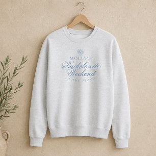 Sweatshirt Enterrement de vie de jeune fille Coquillage Bleu