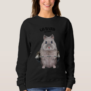 Sweatshirt Entraînement musculaire Gris nain Hamster Levant d