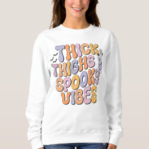 Sweatshirt Épaisseur des cuisses et des bandes Éffrayantes