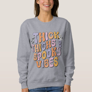 Sweatshirt Épaisseur des cuisses et des bandes Éffrayantes