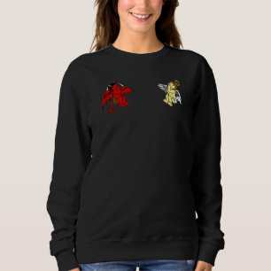 Sweatshirt Épaule Angel Diable Conscience Tentation intérieur