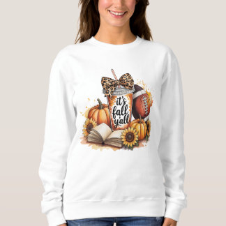 Sweatshirt Épices citrouilles C’est l’automne Y’all Drôle Des