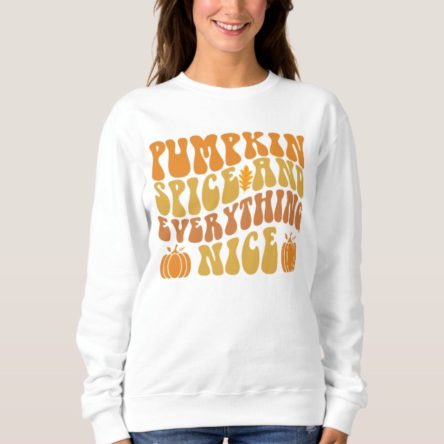 Sweatshirt Épices citrouilles Et Tout Bien (Devant)