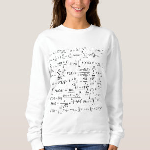 Sweatshirt équations mathématiques et formules