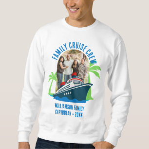 Sweatshirt Équipage de Croisière en Famille Photo Destination