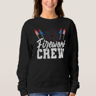 Sweatshirt Équipage De Feu De Travail Le 4 Juillet