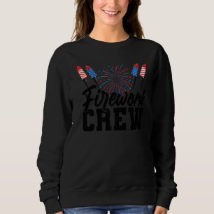 Sweatshirt Équipage de feux d'artifice Usa