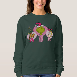 Sweatshirt Équipage du Grinch en Portrait de la Saint-Valenti