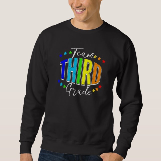 Sweatshirt Équipe 3e année Bienvenue à l'école Troisième anné (Devant)