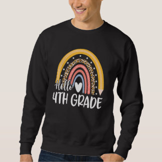 Sweatshirt Équipe arc-en-ciel de quatrième année Bonjour 4e a
