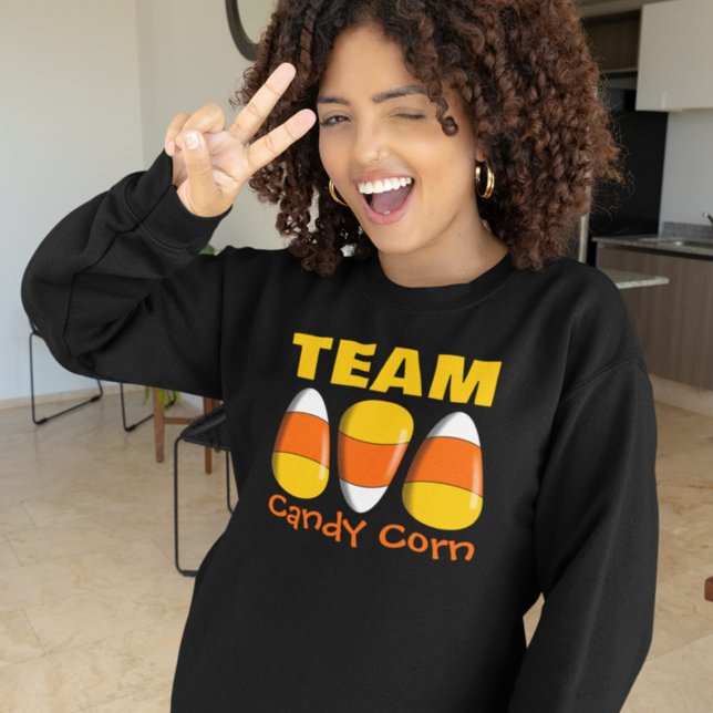 Sweatshirt Équipe Candy Corn Halloween (Créateur téléchargé)