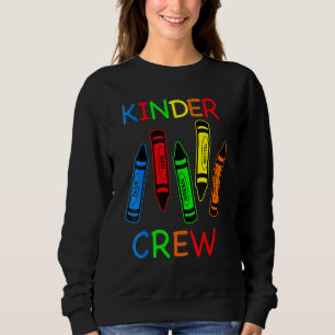Sweatshirt Équipe Crèche Équipage Retour aux crayons d'école 