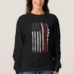 Sweatshirt Équipe d'aviron USA Drapeau Américain Rangée Équip