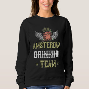 Sweatshirt Équipe de beuverie d'Amsterdam Bière Vacances fest