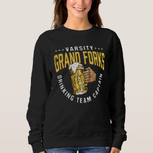 Sweatshirt Équipe de boisson Grand Forks Capitaine Beer Humou