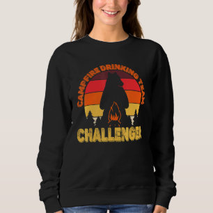 Sweatshirt Équipe de buveurs de feu de camp de campeurs Chall