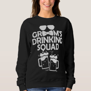 Sweatshirt Équipe de buveurs de garçon de marié Équipe de fêt