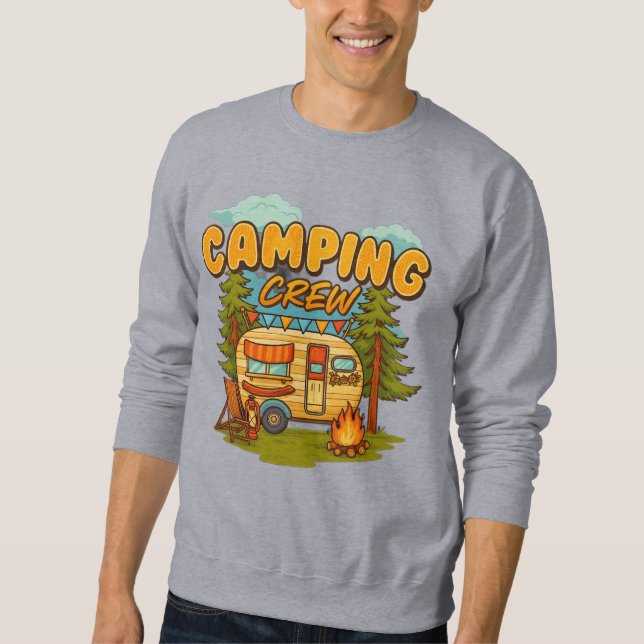 Sweatshirt Équipe de camping (Devant)