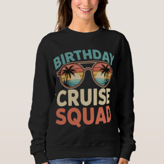 Sweatshirt Équipe de croisière d'anniversaire rétro 2026 - Co
