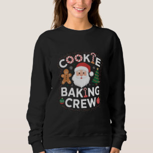 Sweatshirt Équipe de fabrication de biscuits de Noël Famille 