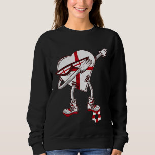 Sweatshirt Équipe de football anglais Coeur Dabbing English P