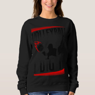 Sweatshirt Équipe De Joueur De Volley-ball Vintage Volleyball