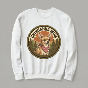 Sweatshirt Équipe de maman de Chihuahua Crewneck Cadeau de ma
