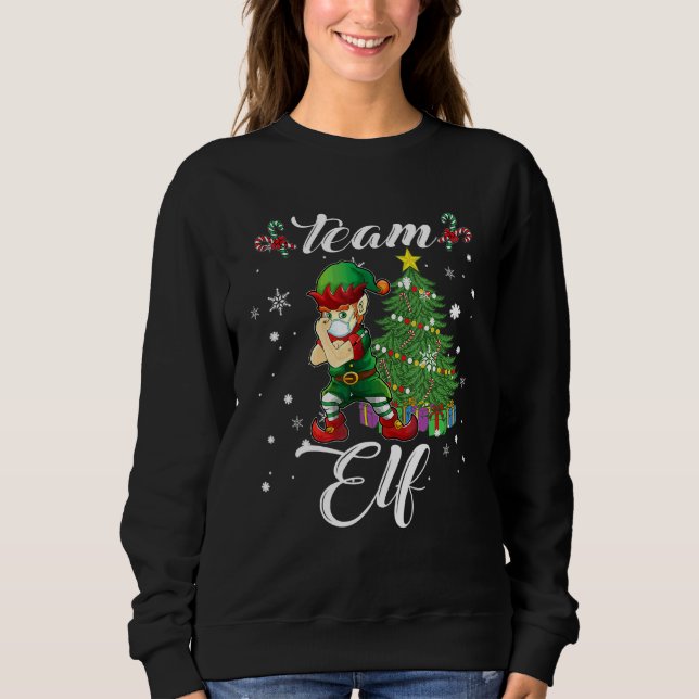 Sweatshirt Équipe de Noël Elf (Devant)