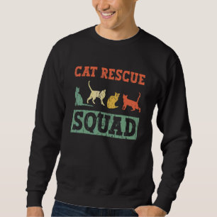 Sweatshirt Équipe de sauvetage de chats Militant des droits d