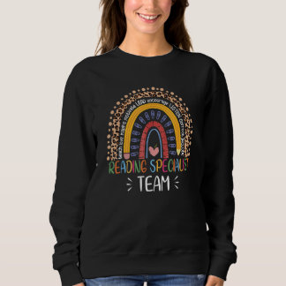 Sweatshirt Équipe de spécialiste en lecture Boho Rainbow Ense