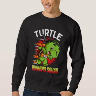 Sweatshirt Équipe de Tortue en Course Marathonien en Course