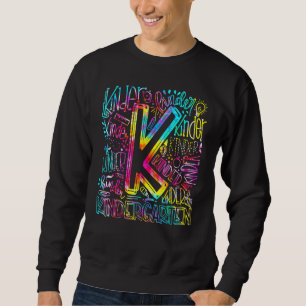 Sweatshirt Équipe de typographie de maternelle Tie Dye Matern