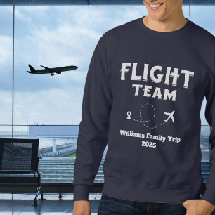 Sweatshirt Équipe de vol de voyage Vacances en famille Enterr