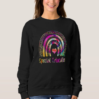 Sweatshirt Équipe d'éducation spéciale Tie Dye Arc-en-ciel Sp
